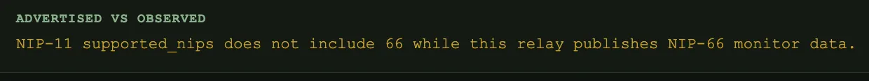 nostream admin console: Honest advertising